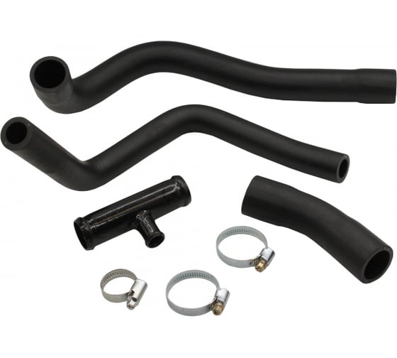 Изображение товара Патрубки радиатора нижний 3 шт, с тройником, хомутами Lada Largus, Renault Logan/Sandero дв.8 кл Riginal RG8200750020-01