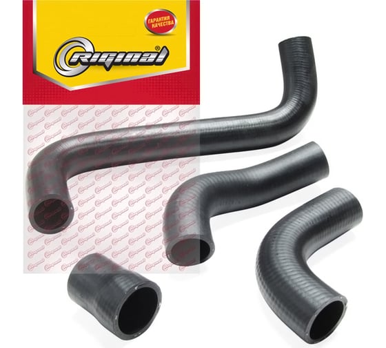 Изображение товара Патрубки радиатора 4 шт для а/м ВАЗ-2105 медный радиатор Riginal RG2105-1303000-01