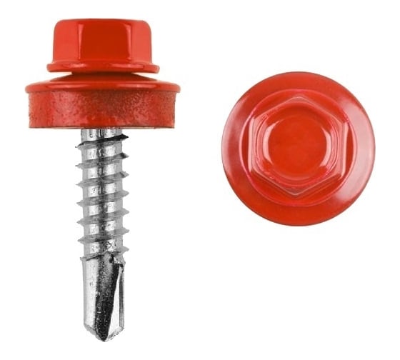 Изображение товара Кровельный саморез КРЕП-КОМП 4,8x19 RAL3003, красный рубин, Kn KENNER, 4500 шт. ск48193003