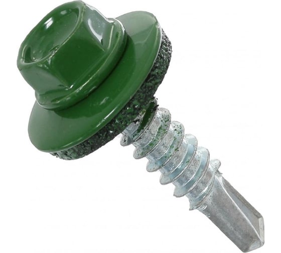 Изображение товара Кровельный саморез КРЕП-КОМП 4,8x19 RAL6002, зелёный, Kn KENNER, 300 шт. ск48196002ф