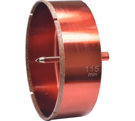 Изображение товара Коронка алмазная по керамограниту и мрамору с направляющим сверлом 115 мм Hardcore 154115