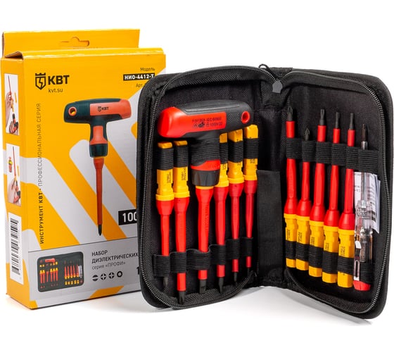 Изображение товара Набор диэлектрических отверток КВТ Профи НИО-4412-Т 87128