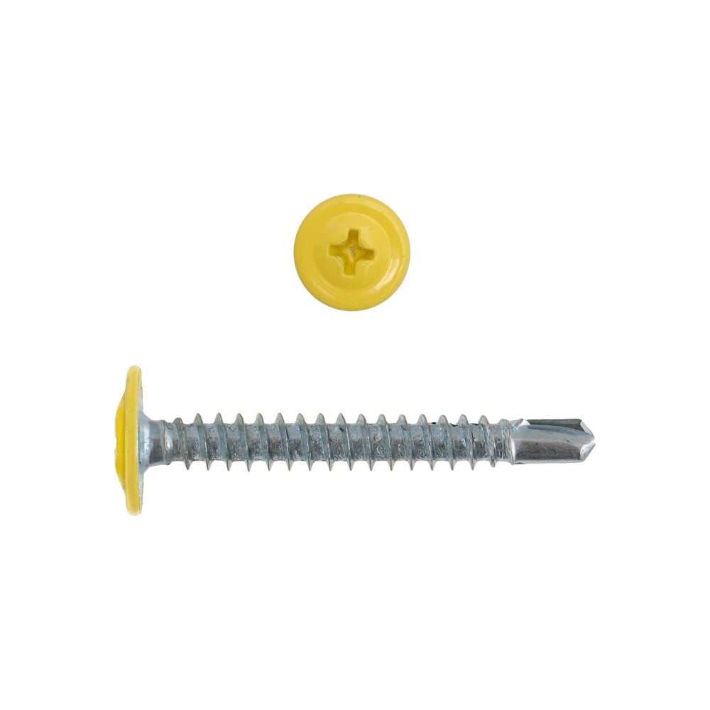 Изображение товара Саморез КРЕП-КОМП ПШC сверло 4,2x32 RAL1018 500 шт.