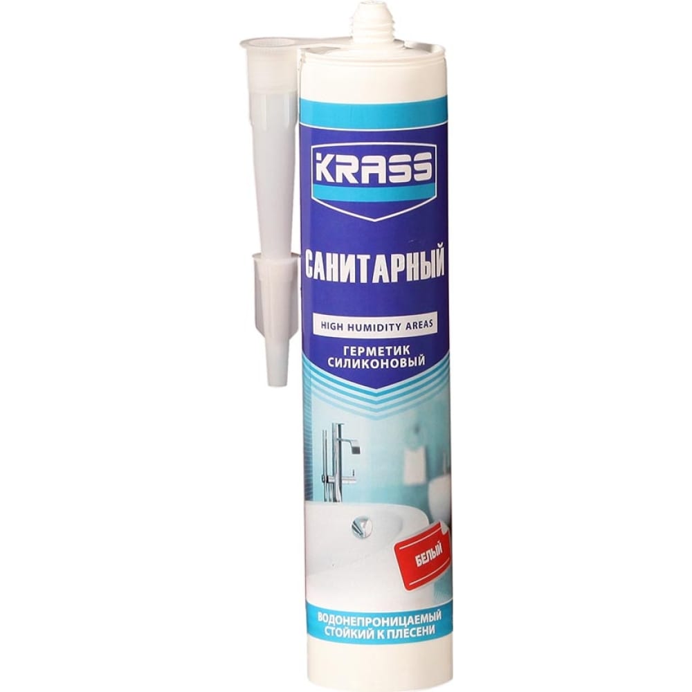 Санитарный силиконовый герметик KRASS санитарный силиконовый герметик krass