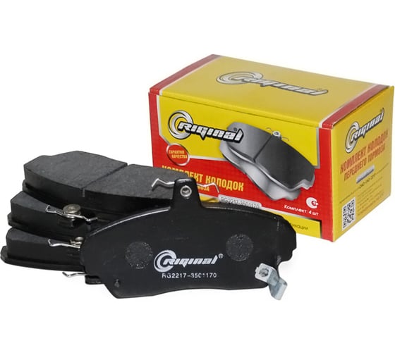 Изображение товара Колодка тормозная передняя для а/м ГАЗ-2217, 3302 4 шт Riginal RG2217-3501170