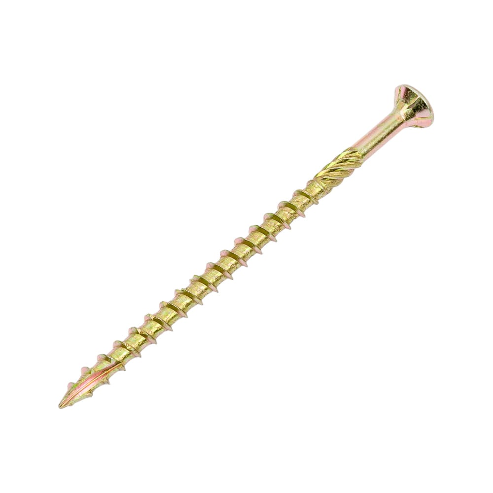 Изображение товара Саморезы по дереву КРЕП-КОМП потайные Torx 6,0x100 мм 10 шт жёлтые