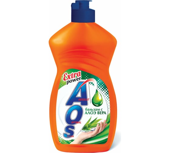 Изображение товара Средство для мытья посуды AOS Бальзам Алоэ Вера 450 мл 605054