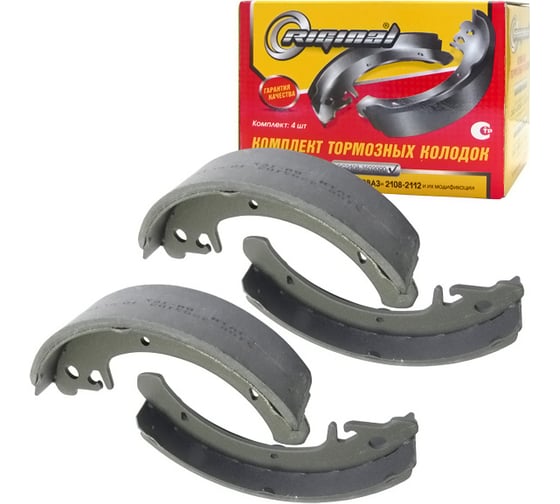Изображение товара Колодка тормозная задняя для а/м ВАЗ-2108-21099-2110-12, 1118, 2170 4 шт Riginal RG2108-3502090