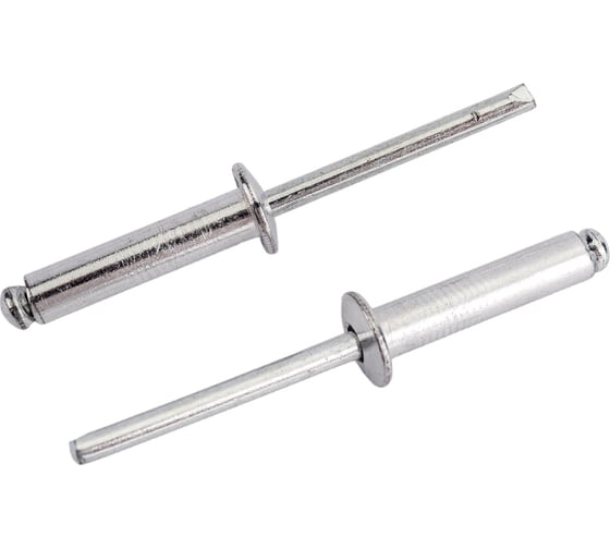 Изображение товара Вытяжная заклепка МЕТАЛЛСЕРВИС DIN 7337, алюминий/сталь, 4,8x21, 100 шт. 1238442