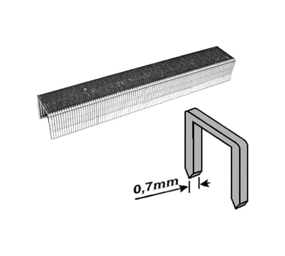 Изображение товара Скобы (10 мм; 1000 шт.) для мебельного степлера FIT DIY 31410