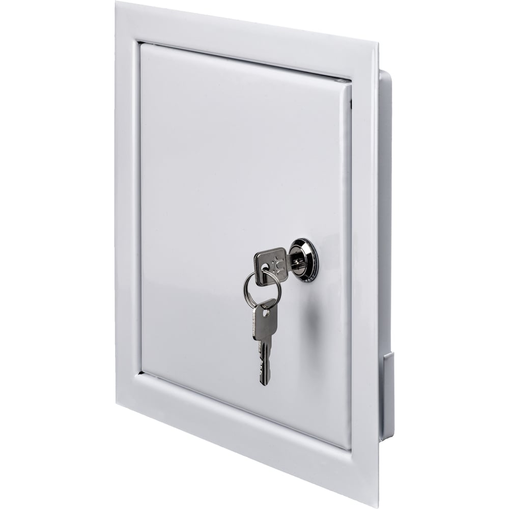 Изображение товара Металлическая люк-дверца Вентмаркет на замке 900x1000 мм белая Изображение товара Металлическая люк-дверца Вентмаркет на замке 900x1000 мм белая