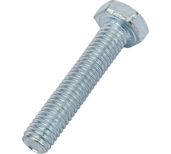 Изображение товара Болт МЕТАЛЛСЕРВИС M6x30, DIN 933, с полной резьбой, цинк, 50 шт. 1238972