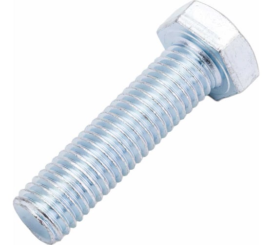 Изображение товара Болт МЕТАЛЛСЕРВИС М12x30, DIN 933, с полной резьбой, цинк, 10 шт. 1239327