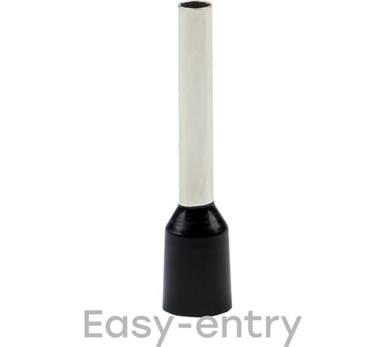 Изображение товара Штыревой втулочный изолированный наконечник EKF НШвИ 1,5-12, 50шт. PROxima nhvi-1.5-12