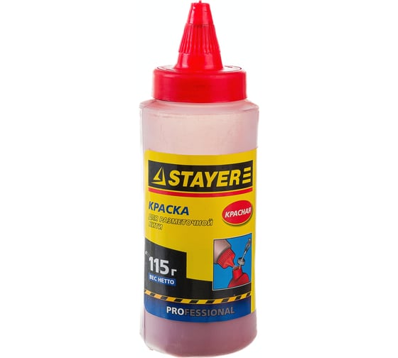 Изображение товара Красная краска для разметочной нити 115 г STAYER 2-06401-2_z01