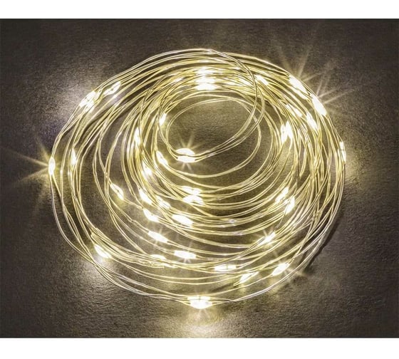 Изображение товара Гирлянда Navigator 93 683 ngf-d027-01 (каскад 5 нитей ww 100 2м ip44) 93683