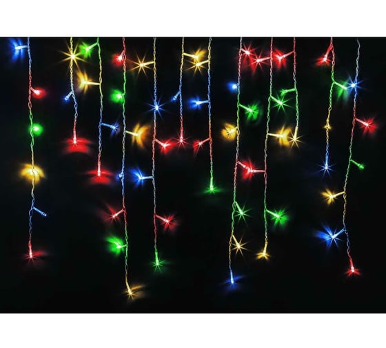 Изображение товара Гирлянда Navigator 93 687 ngf-d029-01 (бахрома rgby 240 4.7x0.6м ip44 bl) 93687