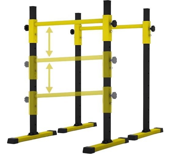 Изображение товара Напольные брусья-Хайлетсы BARFITS New AGe 1.0, черный/желтый л00254