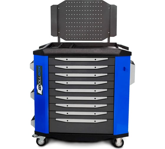 Изображение товара Инструментальная тележка Toollbox с экраном серии premium ТВР-9 RAL 5005