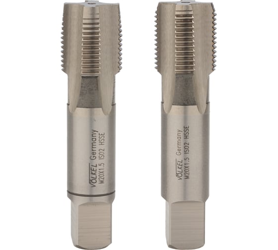 Изображение товара Набор метчиков VOELKEL 2 шт, М20, шаг 1,5 мм, HSSE, DIN2181 V56384