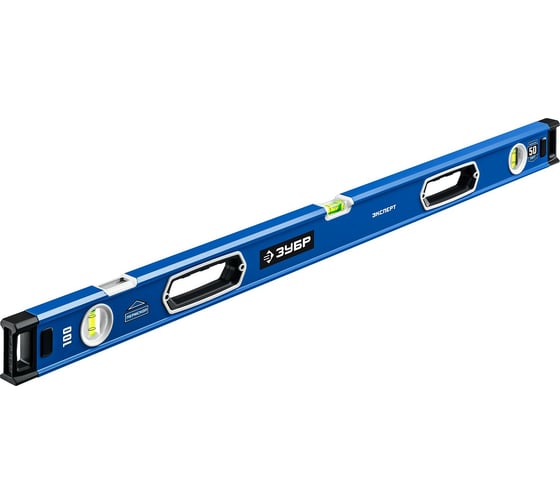 Изображение товара Мощный уровень ЗУБР Эксперт с зеркальным глазком, 1000 мм 34570-100