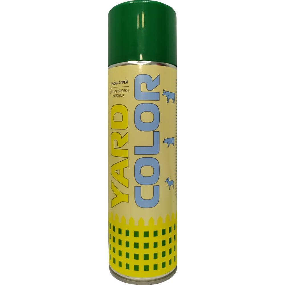 Изображение товара Краска Аэрохим для меченья коров 650 мл зеленая аэрозоль RAL 9015