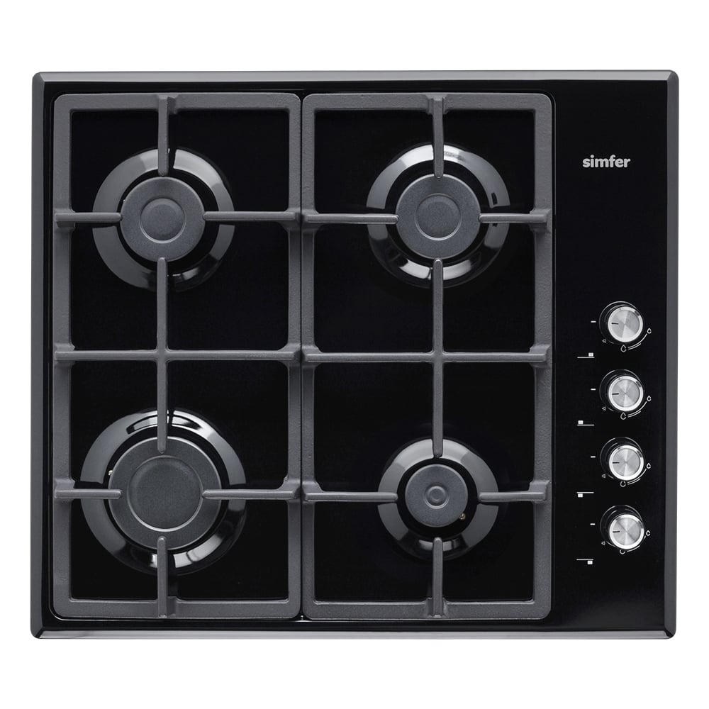 Изображение товара Газовая варочная панель SImfer H60Q40B572 с газ-контролем и электроподжигом