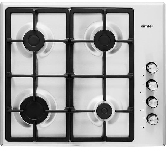 Изображение товара Газовая варочная панель SImfer газконтроль, автоподжиг, нержавеющая сталь H60Q40M572