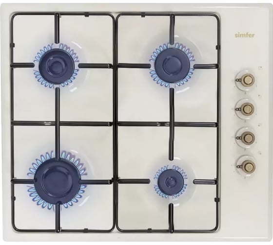 Изображение товара Газовая варочная панель SImfer с автоподжигом,бежевая H60Q40O417