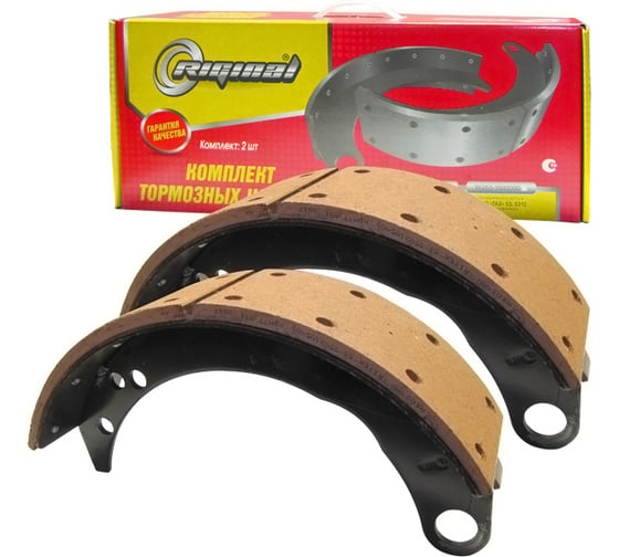 Изображение товара Колодка тормозная задняя для а/м ГАЗ-3307, 3306, 3309, ПАЗ-3205 2 шт Riginal RG3307-3502090
