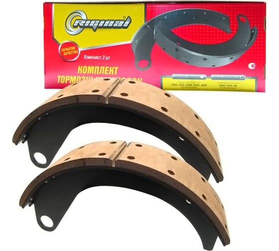 Изображение товара Колодка тормозная задняя для а/м ГАЗ-66, 3308 2 шт Riginal RG66-3502090-01