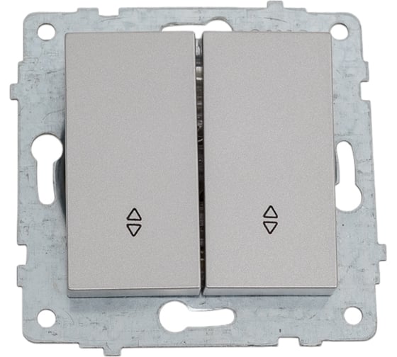 Изображение товара Механизм выключателя OVIVO 2-кл. проходной, серебро 600-000210-211