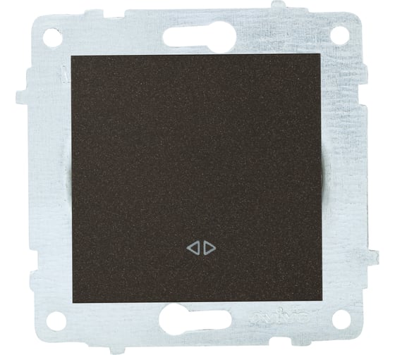 Изображение товара Механизм выключателя OVIVO 1-кл. перекрестный, черный металлик 600-000217-214