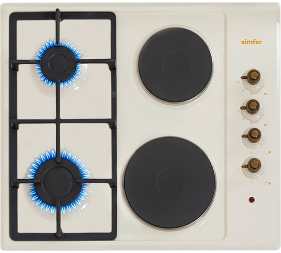 Изображение товара Комбинированная варочная панель SImfer автоподжиг, эмалированные решетки H60Q22O511