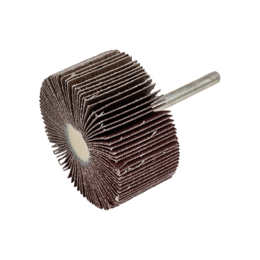 Изображение товара Круг лепестковый на оправке из шлифовальной шкурки 80 P80 60x30x6 мм