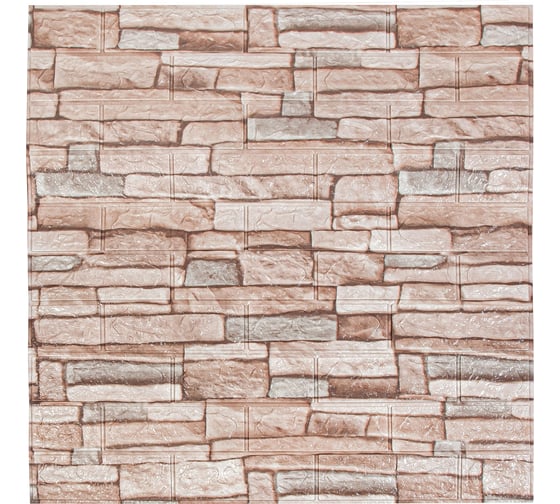 Изображение товара Мягкая самоклеящаяся 3D панель LAKO Камень (каменная кладка 3; рулон; 70x600 см) LKD-16-05-111-RU