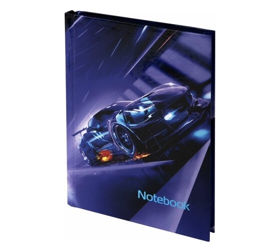 Изображение товара Блокнот BRAUBERG Kids Super Car малый формат, 103x146 мм, А6, 80 л, твёрдый, клетка 114441