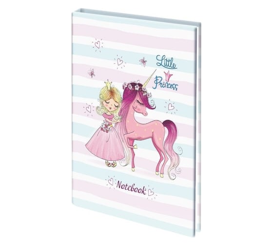 Изображение товара Блокнот BRAUBERG Kids Queen малый формат, 103x146 мм, А6, 80 л, твёрдый, клетка, выборочный лак 114450