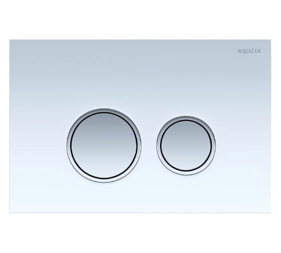 Изображение товара Панель смыва AQUATEK KDI-0000028 (006E1) белая, закаленное стекло 00000122448