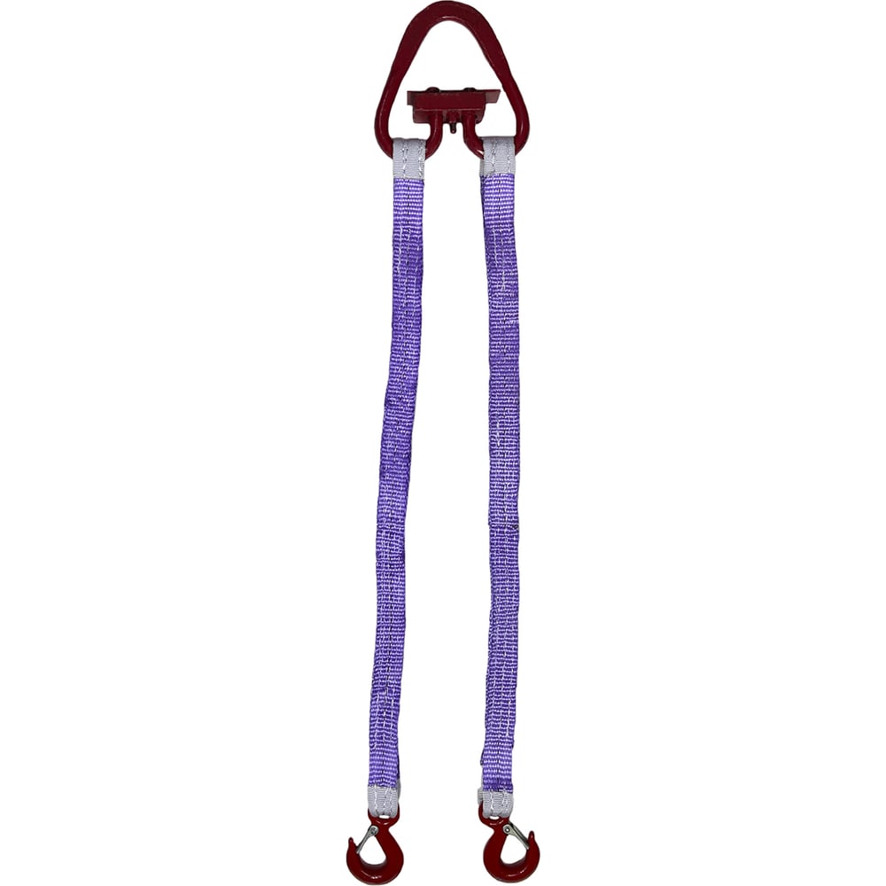 Изображение товара Двухветвевой текстильный строп ТамбовТехСнаб 1.25т 9м для грузоподъемных работ