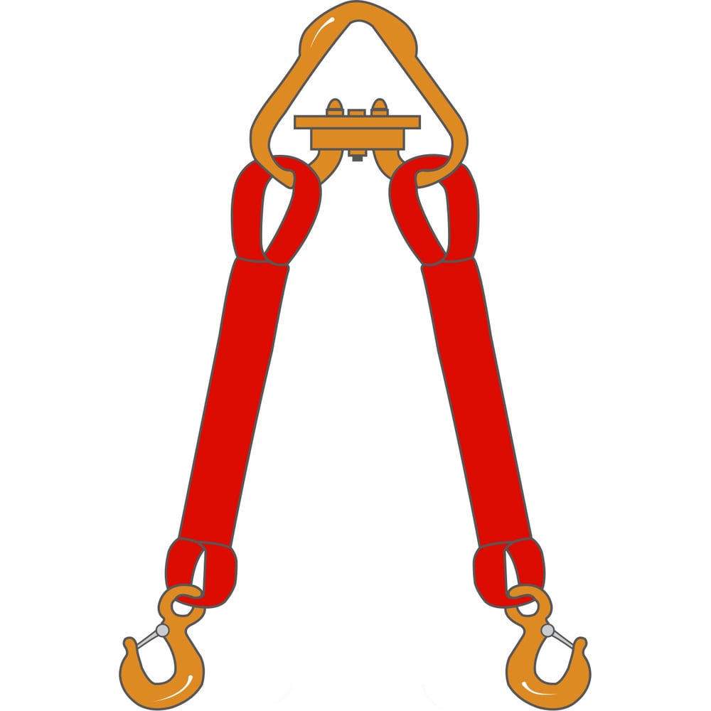фото Двухветвевой текстильный строп тамбовтехснаб