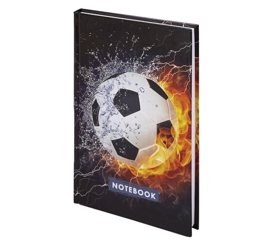 Изображение товара Блокнот BRAUBERG Kids Футбол А5, 134x206 мм, 80 л, твёрдый, клетка 114419