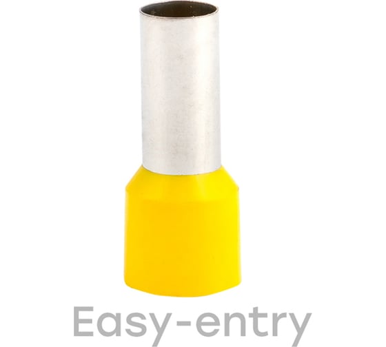 Изображение товара Штыревой втулочный изолированный наконечник EKF PROxima НШвИ 25,0-16, 50шт. nhvi-25.0-16