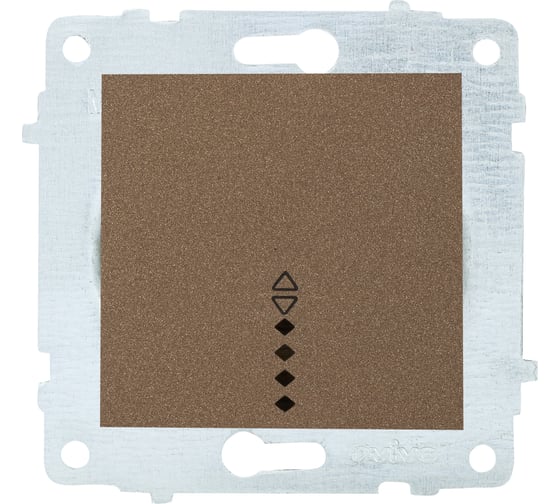 Изображение товара Механизм выключателя OVIVO 1-кл. проходной с подсветкой, мокка 600-000219-210