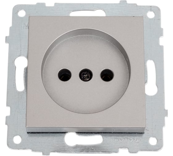 Изображение товара Механизм розетки OVIVO б/з, серебро 600-000310-215
