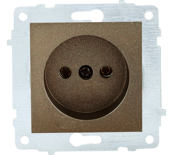 Изображение товара Механизм розетки OVIVO без заземления, мокко 600-000319-215