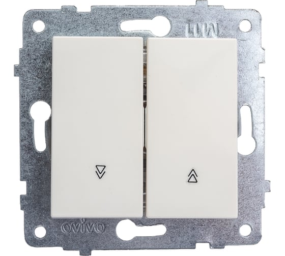 Изображение товара Механизм выключателя жалюзи OVIVO белый 600-000201-216