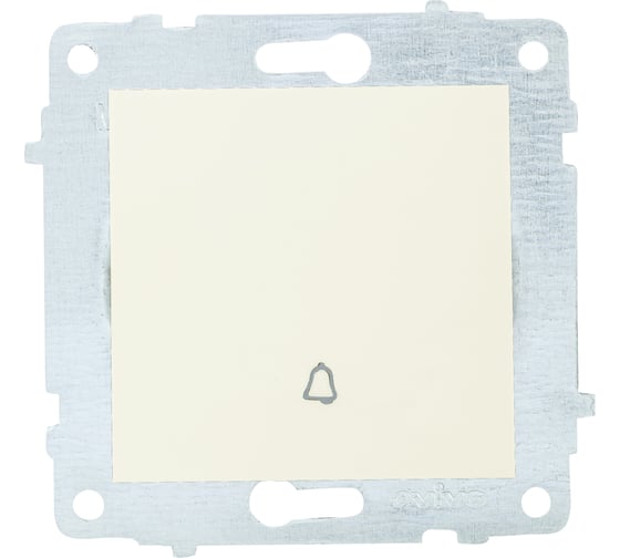 Изображение товара Механизм выключателя OVIVO 1-кл. кнопка звонка, крем 600-000202-207