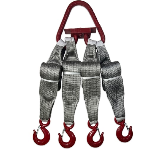 Изображение товара Четырехветвевой текстильный строп ТамбовТехСнаб 4ст, 10 т, 8 м 7930130713989