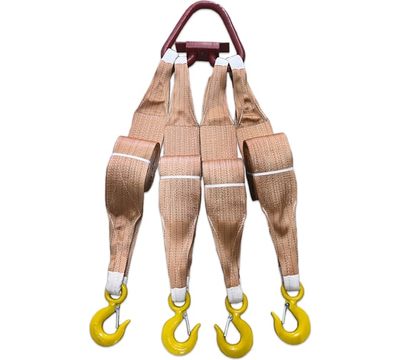 Изображение товара Четырехветвевой текстильный строп ТамбовТехСнаб 4ст, 15 т, 8 м 7930130714252